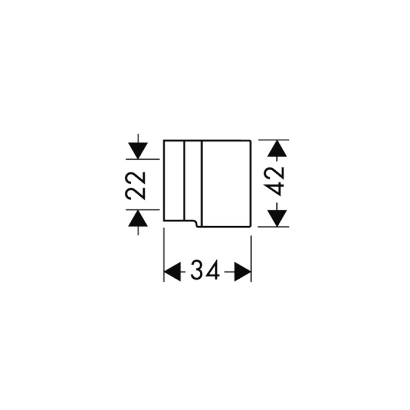 Axor Starck - тримач для душа, хром HANSGROHE 27515000, (27515000)