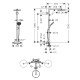 Hansgrohe Душова система Raindance Select S 240 Showerpipe з термостатом хром (27633000)