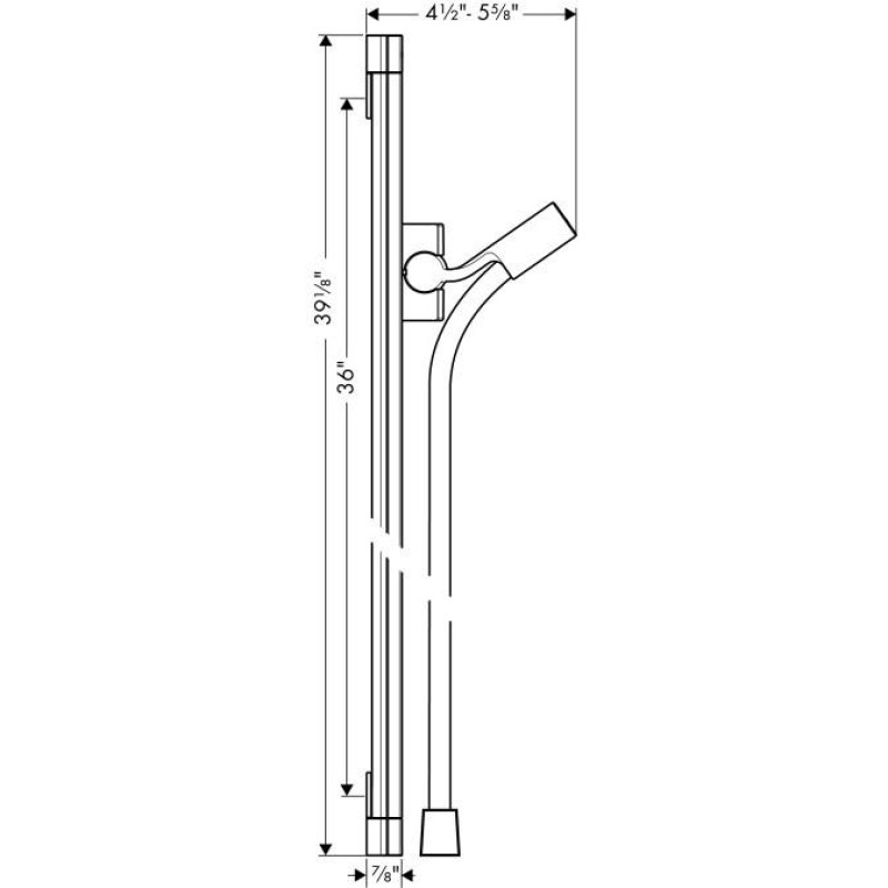 Hansgrohe Raindance Unica`S Душова штанга 0,90 м, (27636000)