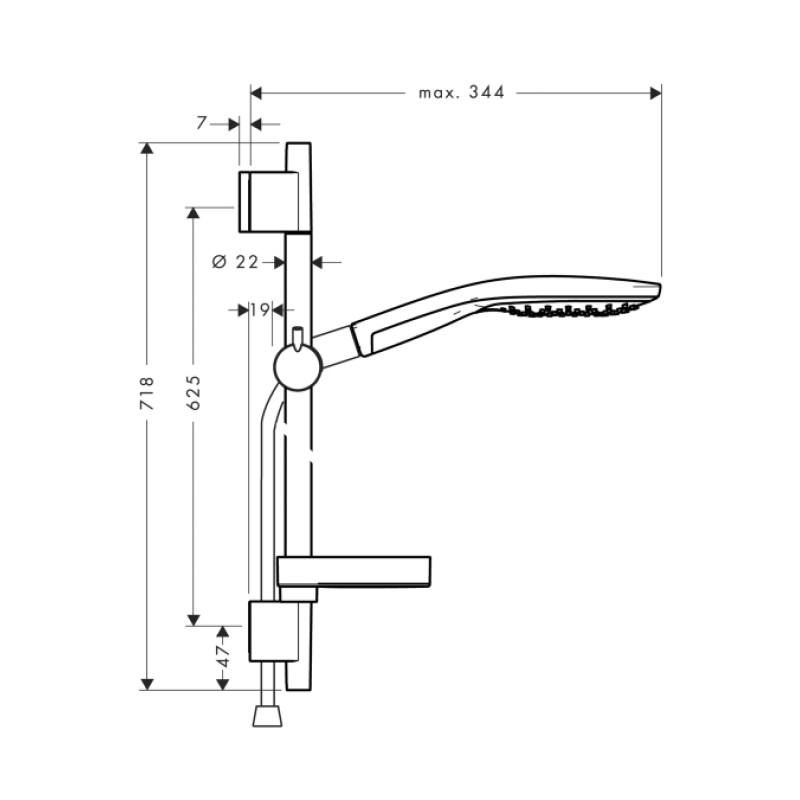 Hansgrohe Raindance Select 150 Душевой набiр, (27802400)