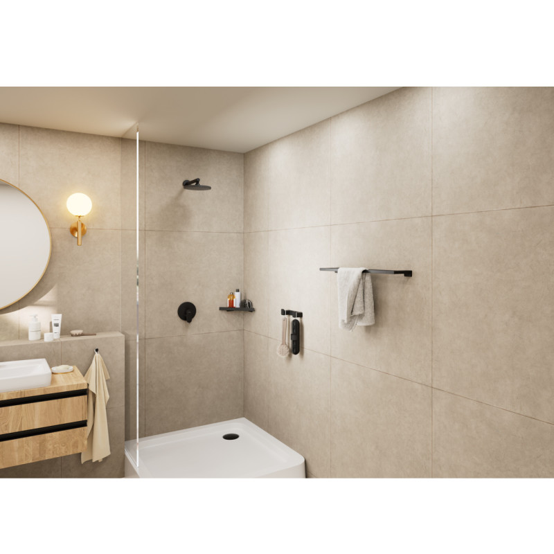 Hansgrohe VERNIS BLEND кронштейн для верхнього душу240 мм, чорний матовий, (27809670)