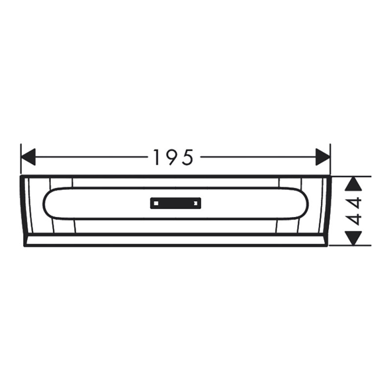 Hansgrohe Скребок для скла WALLSTORIS 27916670, чорний, (27916670)