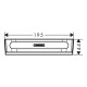 Hansgrohe Скребок для скла WALLSTORIS 27916670, чорний, (27916670)