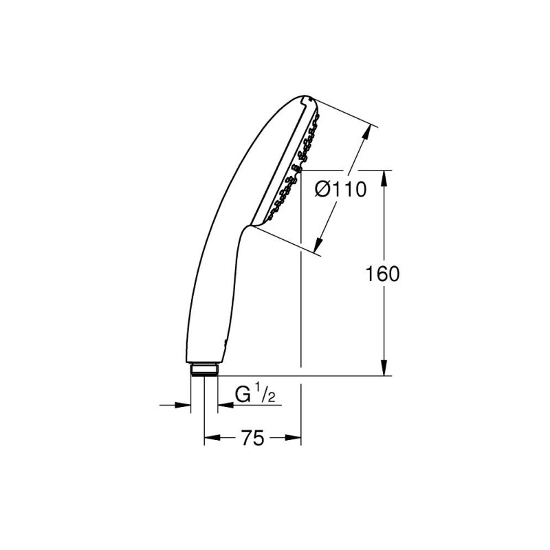 Grohe Tempesta 110 Ручний душ, 1 режим струменю (27923003)