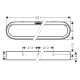 Hansgrohe Тримач рушників WALLSTORIS 27926700, білий, (27926700)