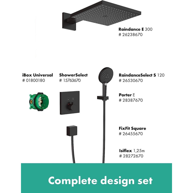 Hansgrohe Душова система Raindance E з термостатом ShowerSelect (27939670)