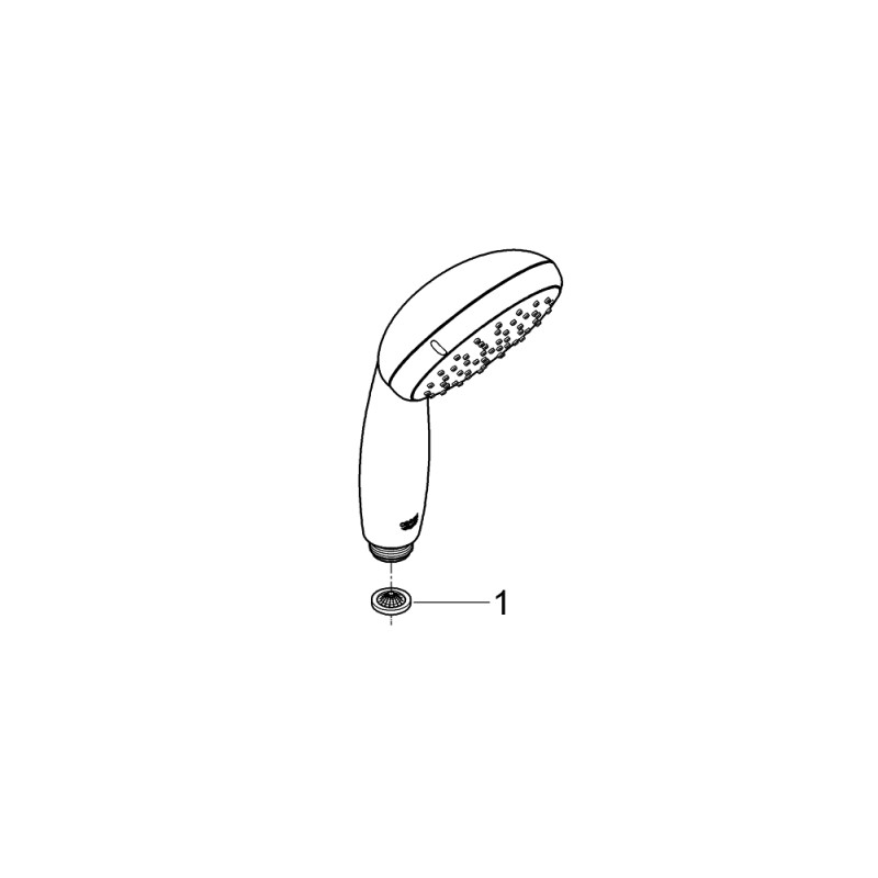 Grohe QuickFix Vitalio Start 100 Ручний душ, 1 режим струменю (27941000)