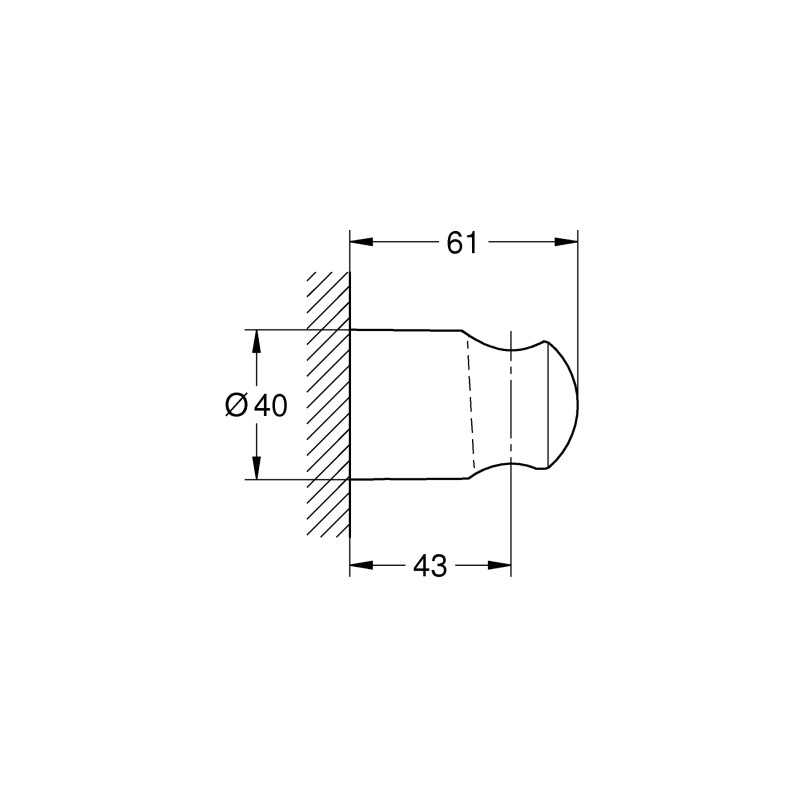 Grohe QuickFix Vitalio Universal Настінний тримач для ручного душу (279582430)