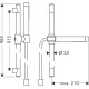 Axor Starck (хром) - душовий набір (штанга 90см, шланг, ручний душ) HANSGROHE 27980000, (27980000)