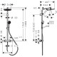 ACTIVERA S 240 1jet EcoSmart Showerpipe душова система з термостатом, хром