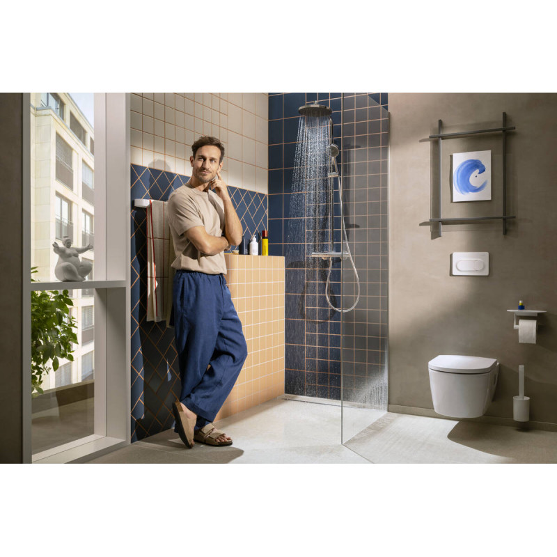 ACTIVERA S 240 1jet EcoSmart Showerpipe душова система з термостатом, хром