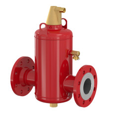 Flamco Сепаратор повітря vent 100 F (фланець), DN100, ємність 25 л, 10 бар, 120 гр.С (28144)