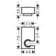 Hansgrohe Porter E Душовий тримач, колiр покриття матовий чорний, (28387670)