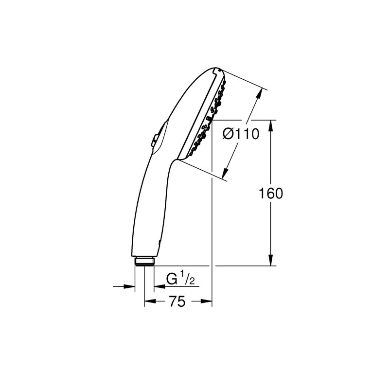 Grohe Tempesta 110 Ручний душ, 3 режими струменю (28419003)