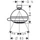 Hansgrohe Crometta 85 multi верхній душ 28425000, (28425000)
