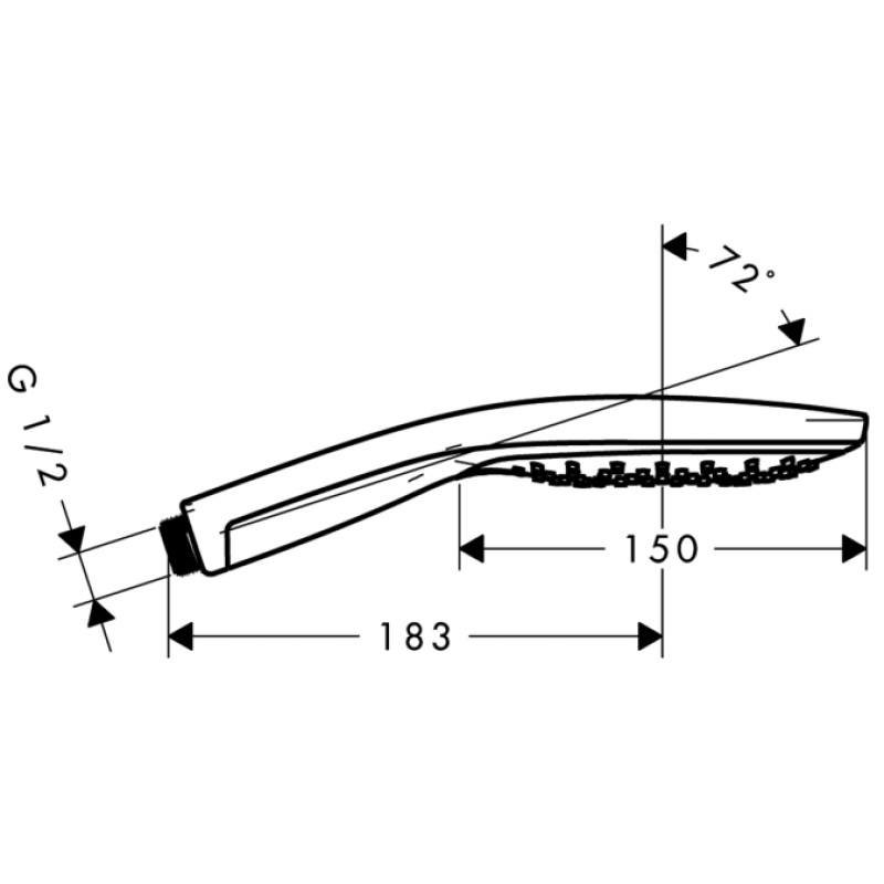 Hansgrohe Raindance Select 150 Ручний душ 3jet білий хром, (28588400)