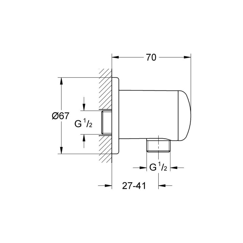 Grohe 28671000 Relexa Шлангове підключення lexa Шлангове підключення (28671000)