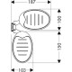 Hansgrohe Raindance Unica 1500 мм - мильниці 2 шт. до душ. набіру (хром) 28698000, (28698000)