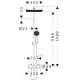 ACTIVERA Q 290/180 1jet EcoSmart Showerpipe душова система зі змішувачем, хром
