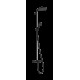 ACTIVERA S 240 1jet EcoSmart Showerpipe душова система з термостатом для ванни, чорний матовий