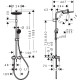 ACTIVERA S 240 1jet EcoSmart Showerpipe душова система зі змішувачем, хром