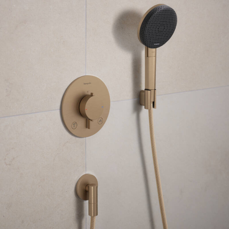 Hansgrohe FIXFIT FINE S шлангове з`єднання, шліфованна бронза, (28882140)