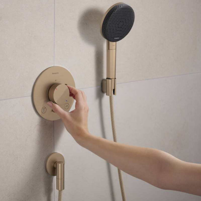 Hansgrohe FIXFIT FINE S шлангове з`єднання, шліфованна бронза, (28882140)