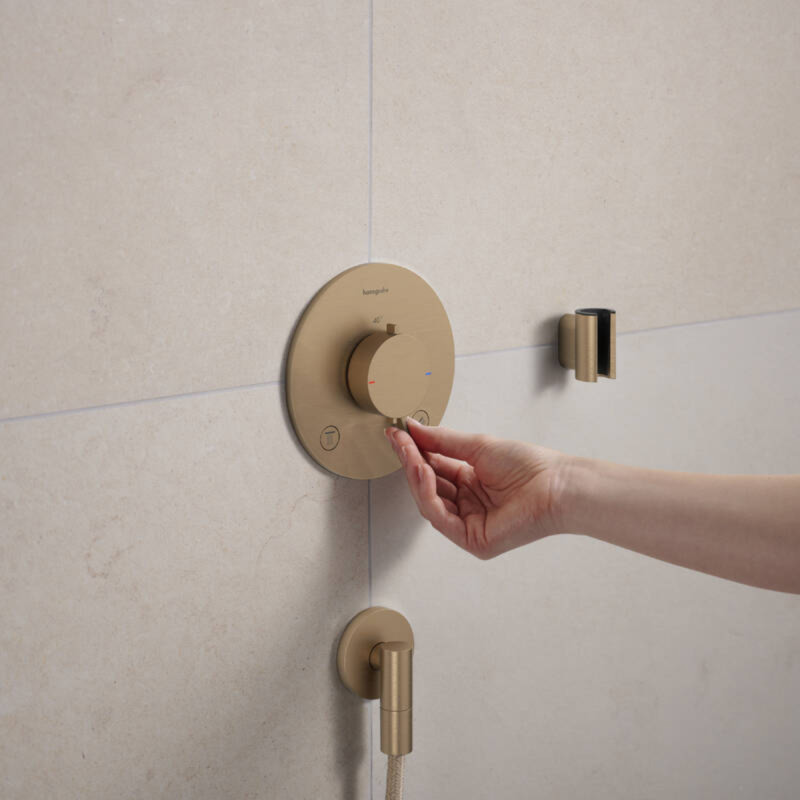 Hansgrohe FIXFIT FINE S шлангове з`єднання, шліфованна бронза, (28882140)