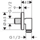 Hansgrohe FIXFIT FINE S шлангове з`єднання,чорний матовий, (28882670)
