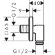 Hansgrohe FIXFIT FINE E шлангове з`єднання,чорний матовий, (28883670)