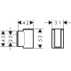 Hansgrohe PORTER FINE тримач для душу, шліфованна бронза, (28885140)