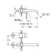 Grohe 29192001 Essence New Змішувач зі стіни для раковини, хром sence New (29192001)