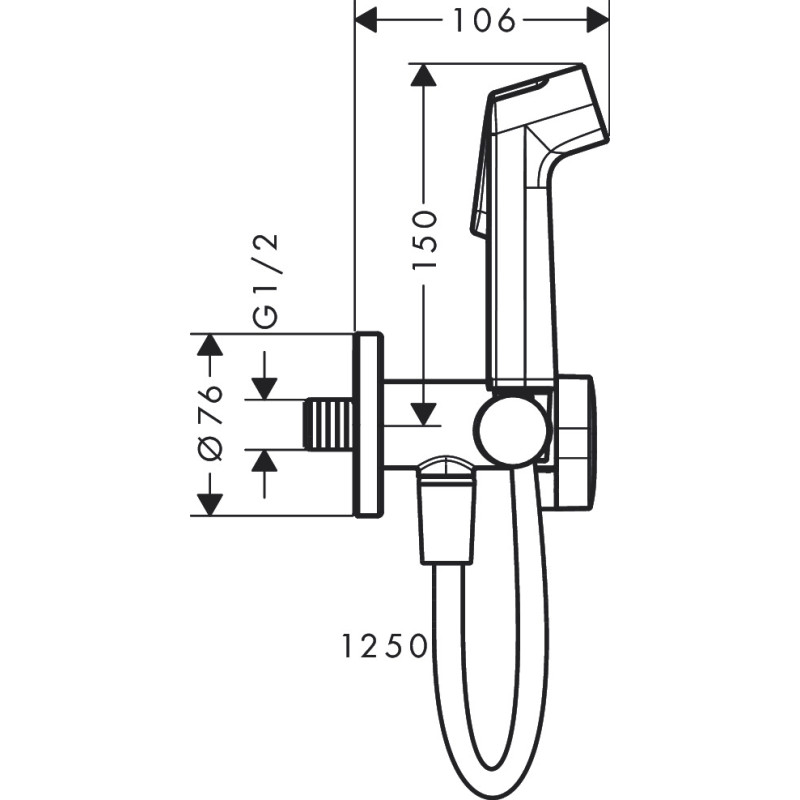 Hansgrohe Гігієнічний душ S EcoSmart (29230000)