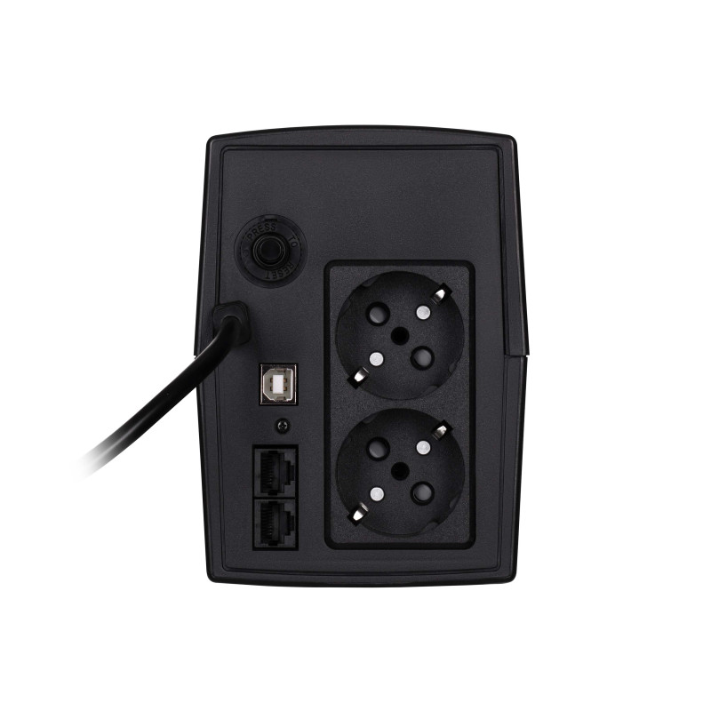 2E Джерело безперебійного живлення DD650, 650VA/360W, LCD, USB, 2xSchuko (2E-DD650)