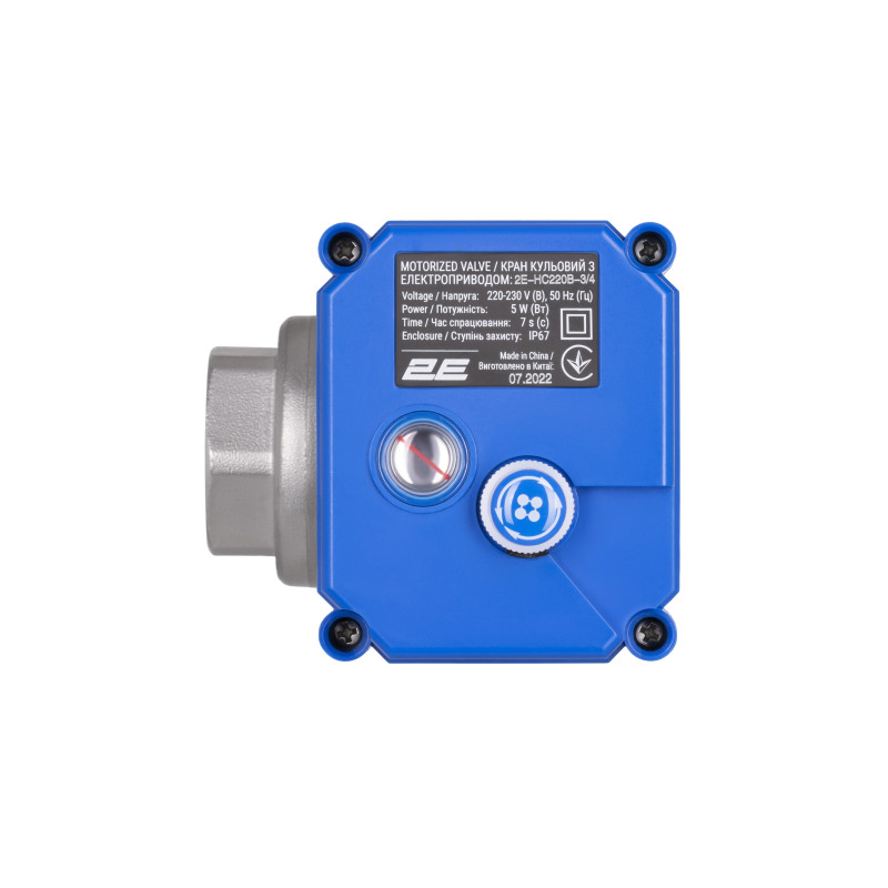 2E Кран кульовий з електроприводом HC220B, 3/4", 220В, 5Вт, 10 (16) бар, 7 сек (2E-HC220B-3/4)