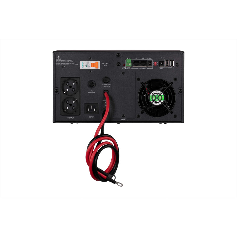 2E Інвертор HI600, 600W, 12V - 230V, LCD, AVR, 2xSchuko + DC output (2E-HI600)
