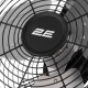 Вентилятор підлоговий 2E PowerWind 30A професійний, 30см, 60Вт, кнопки, двигун алюміній 100%, чорний (2E-IF30A)