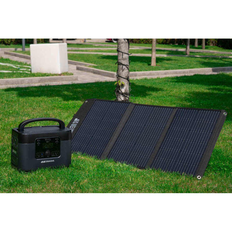 2E Портативна сонячна панель, 100 Вт зарядний пристрій, DC, USB-С PD45W, USB-A 24W (2E-LSFC-100)