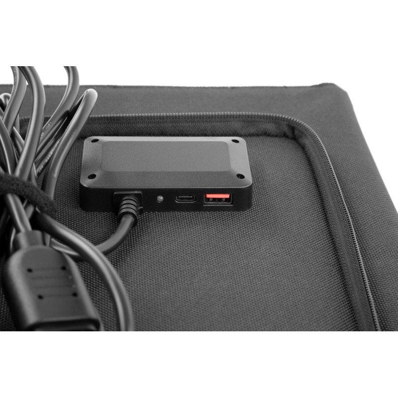 2E Портативна сонячна панель, 100 Вт зарядний пристрій, DC, USB-С PD45W, USB-A 24W (2E-LSFC-100)
