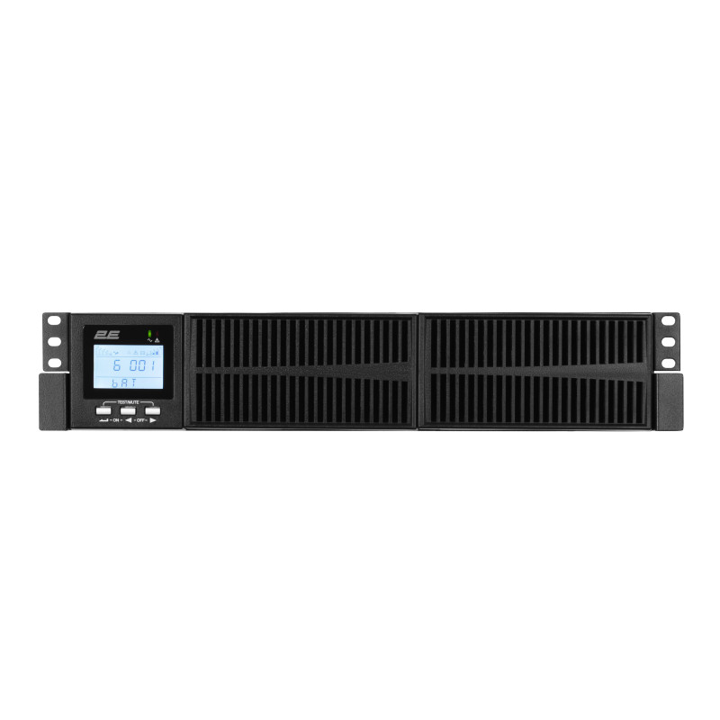 2E Джерело безперебійного живлення OD1000RT, 1000VA/900W, RT2U, LCD, USB, 3xSchuko (2E-OD1000RT)