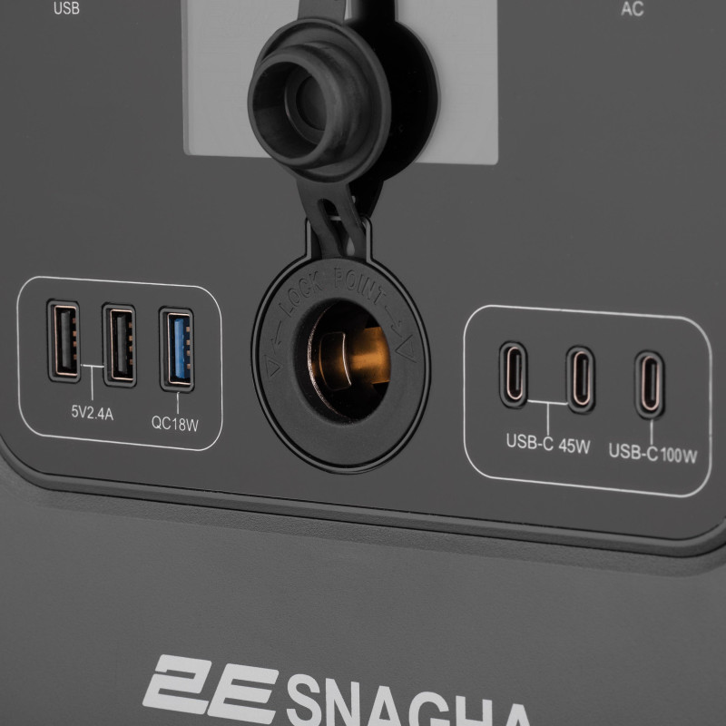 2E Портативна електростанція Snagha 2, 1200 Вт, 1050 Вт/год, швидка зарядка (2E-PPS1210-2)