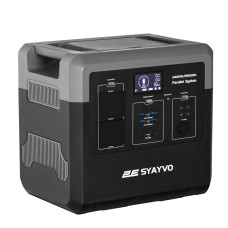Портативна електростанція 2Е Syayvo 2400 Вт, 2560 Вт/год, WiFi/BT, паралельне підключення, швидка зарядка (2E-PPS24256)