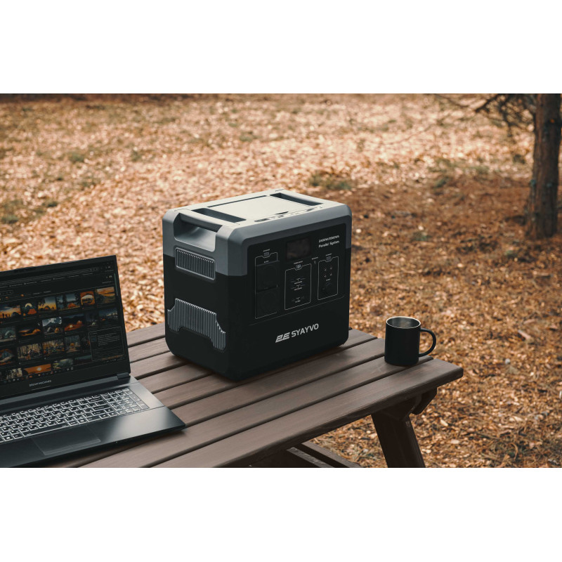 Портативна електростанція 2Е Syayvo 2400 Вт, 2560 Вт/год, WiFi/BT, паралельне підключення, швидка зарядка (2E-PPS24256)