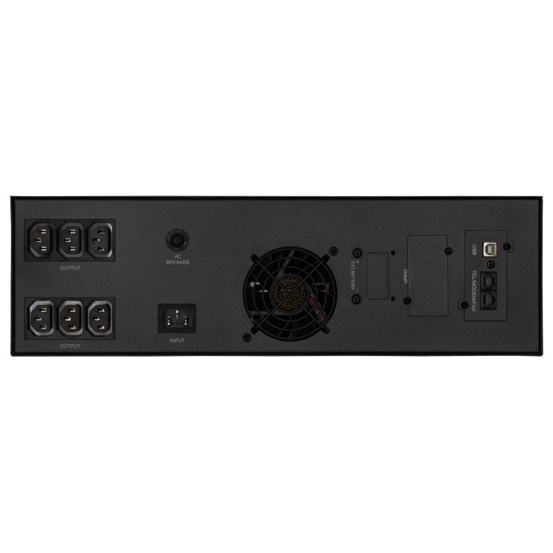 2E Джерело безперебійного живлення PS1500RT, 1500VA/1200W, RT3U, LCD, USB, 3xC13, 3xSchuko (2E-PS1500RT)
