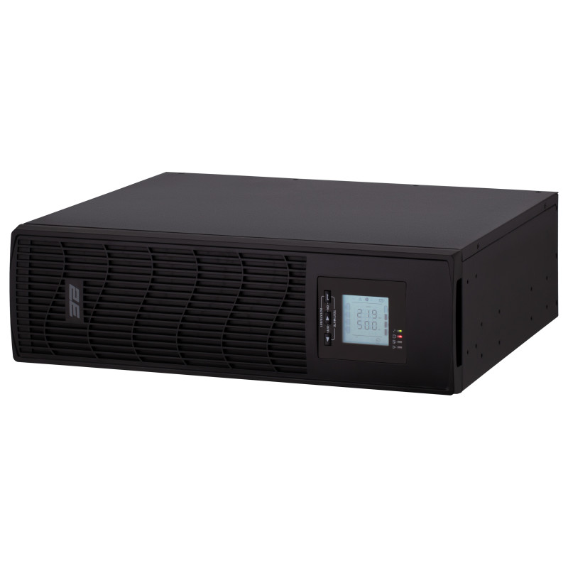 2E Джерело безперебійного живлення PS3000RT, 3000VA/2400W, RT3U, LCD, USB, 3xC13, 3xSchuko (2E-PS3000RT)