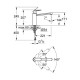 Grohe Змішувач одноважільний для миття Eurosmart Cosmopolitan (30193000)