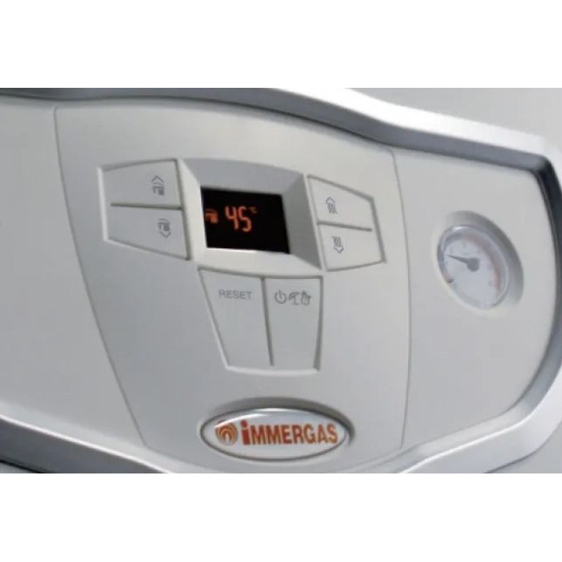 Immergas Котел газовий Mini Eolo 28 3 E двоконтурний турбований 28кВт з димоходом 71.MT7.00.36 в комплекті (3020856/71MT70036)