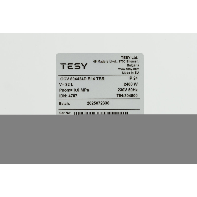 TESY Бойлер 80 л. 80 л ANTICALC GCV 804424D B14 TBR (304900)