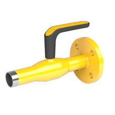 Кран зварка/фланець газ Ду 15 Ру40 ПП Vexve (Т=-40...+70 °С) L=240