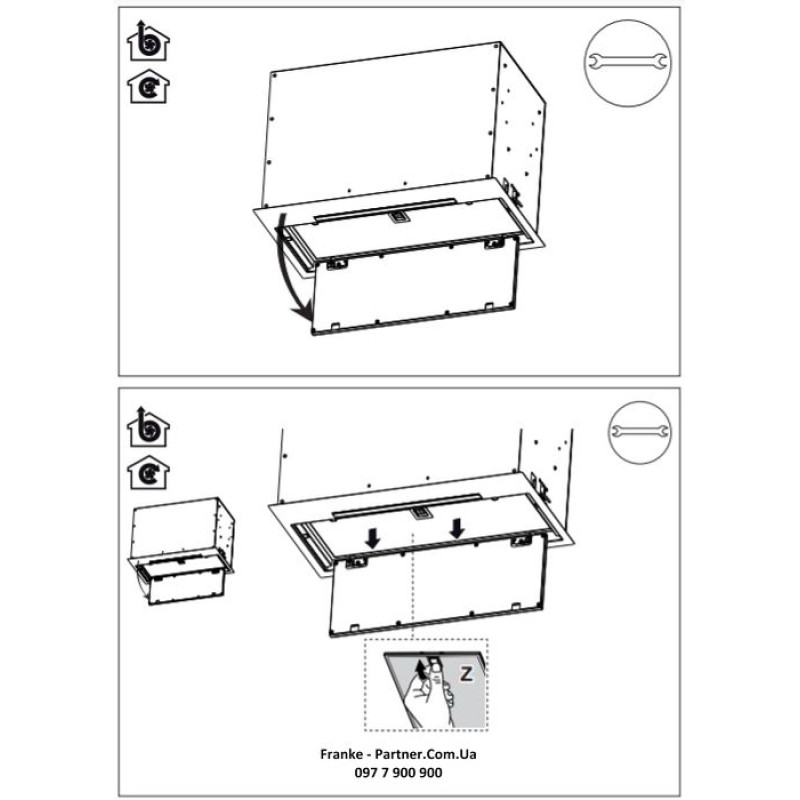 Franke Витяжкавбудовувана Box Flush EVO чорний (3050665365)